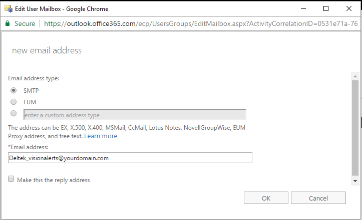 Connecting Deltek Vision e-mail to Office 365
